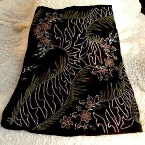 French Connection Bead Embellished Skirt